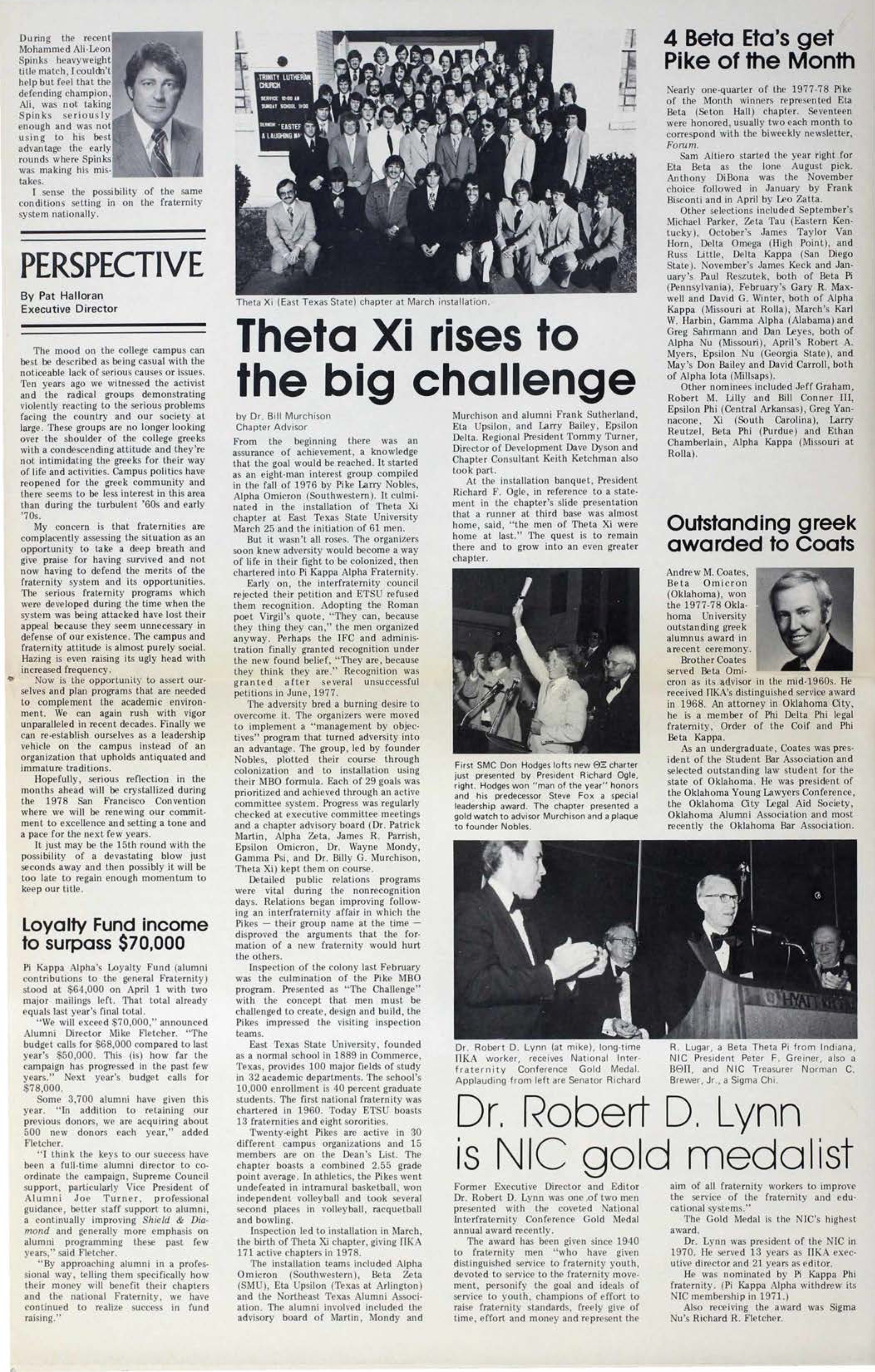 Dr. Robert D. Lynn is NIC Gold Medalist